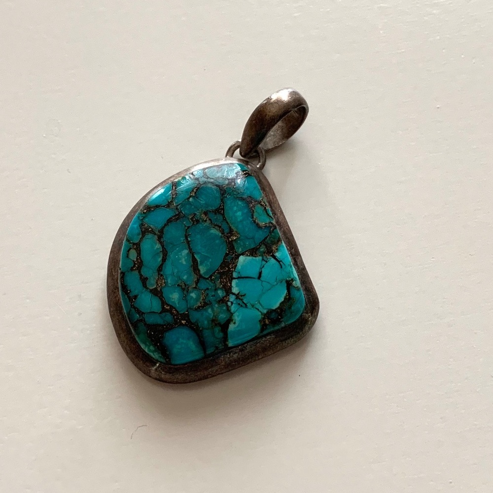 Genuine Turquoise Stone Pendant